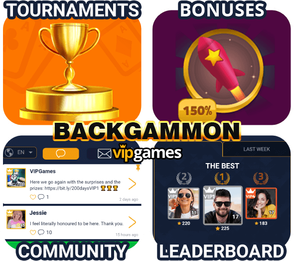 Backgammon Online for Free - VIP Games